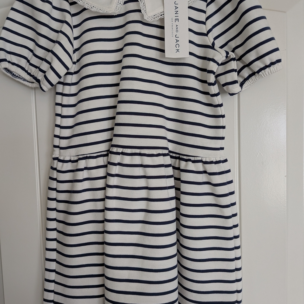 Janie and Jack Navy Striped Kids Dress